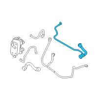 OEM 2010 BMW 528i Radiator Coolant Hose Diagram - 17-12-7-560-968