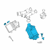 OEM 2014 BMW M6 Gran Coupe Charge-Air Cooler Diagram - 17-51-7-843-123