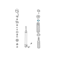 OEM 2002 Infiniti Q45 Tube - Rear Spring Diagram - 55018-AA100