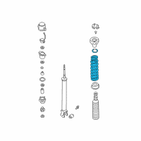 OEM 2006 Infiniti Q45 Rear Suspension Spring Diagram - 55020-AR013