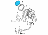 OEM Lexus NX200t Gasket, Turbine Outlet Diagram - 17279-0W010