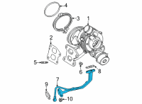 OEM Lexus NX350 PIPE, TURBO OIL, NO Diagram - 15481-25010