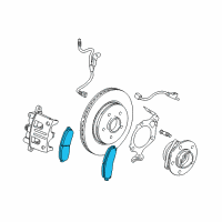 OEM 2003 Saturn Vue Pad Kit, Front Disc Brake Diagram - 21990460