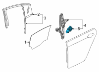 OEM Cadillac CT5 Window Motor Diagram - 84890441