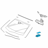 OEM Acura Sensor Assembly, Rain & Light Diagram - 38970-TY2-A01