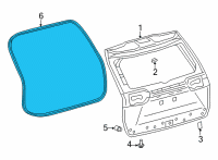 OEM 2022 Toyota Corolla Cross Body Weatherstrip Diagram - 67881-0A040