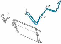 OEM 2021 Ram 1500 Oil Cooler Pressure And Ret Diagram - 68430014AC