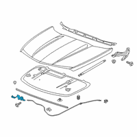 OEM Cadillac XT4 LATCH ASM-HOOD PRIM & SECD Diagram - 84711414