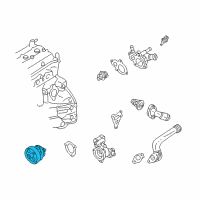 OEM Nissan Sentra Pump Assembly Water Diagram - 21010-F461B