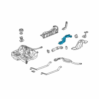 OEM Acura RSX Pipe, Fuel Filler Diagram - 17660-S6M-A01