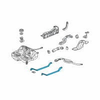 OEM Acura RSX Band, Passenger Side Fuel Tank Mounting Diagram - 17521-S6M-A00