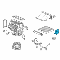 OEM 2019 Honda HR-V Motor, Fresh/Recirculating Diagram - 79350-T5R-A41