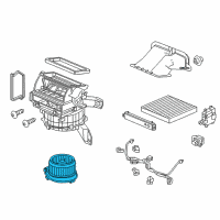 OEM 2019 Honda HR-V Motor Assembly, Fan Diagram - 79310-T7W-A01