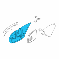 OEM 2016 Chevrolet SS Mirror Assembly Diagram - 92260424