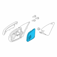 OEM 2015 Chevrolet SS Mirror-Outside Rear View (Reflector Glass & Backing Plate) Diagram - 92260440