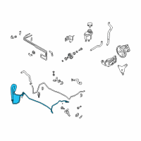 OEM 2003 Infiniti Q45 Power Steering Pressure Hose & Tube Assembly Diagram - 49720-AR200