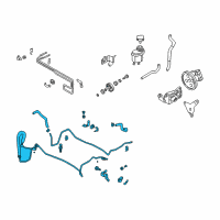 OEM Infiniti Q45 Power Steering Hose & Tube Set Diagram - 49710-AR200