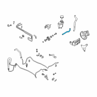 OEM 2006 Infiniti Q45 Power Steering Return Hose Diagram - 49725-AR71A