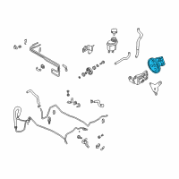 OEM 2006 Infiniti Q45 Power Steering Pump Assembly Diagram - 49110-AR00A