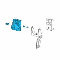 OEM 2009 Cadillac XLR Brake Pressure Modulator Valve Assembly Diagram - 19416854