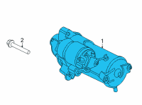 OEM 2022 Ford Bronco STARTER MOTOR ASY Diagram - MB3Z-11002-D