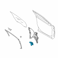 OEM Ford Special Service Police Sedan Window Motor Diagram - AG1Z-5423395-A