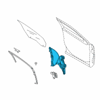 OEM 2018 Ford Police Interceptor Sedan Window Regulator Diagram - 8A5Z-5423208-B