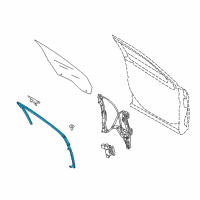 OEM 2013 Ford Taurus Run Channel Diagram - AG1Z-5421596-C