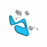 OEM Mercury Serpentine Belt Diagram - 9E5Z-8620-A