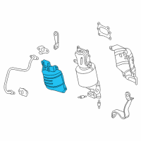 OEM 2017 Honda Ridgeline Cover B, RR. Primary Converter Diagram - 18123-R70-A00