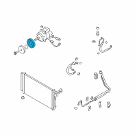 OEM Hyundai Genesis Pulley Assembly-Air Conditioner Compressor Diagram - 97643-3M000