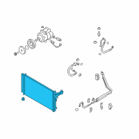 OEM 2013 Hyundai Genesis Condenser Assembly-Cooler Diagram - 97606-3N100-AS