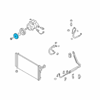 OEM 2013 Hyundai Equus Disc & Hub Assembly-A/C Compressor Diagram - 97644-3M000