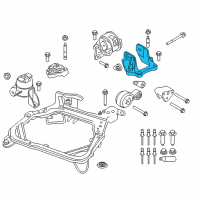 OEM Mercury Transmission Mount Bracket Diagram - 9E5Z-6031-A