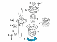 OEM 2022 BMW 330e xDrive Lower Spring Pad Diagram - 31-33-6-871-813