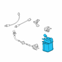 OEM Chevrolet Trax Vapor Canister Diagram - 95128163