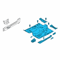 OEM 2018 Ford Mustang Front Floor Pan Diagram - FR3Z-6311135-A