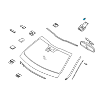 OEM 2014 Hyundai Equus Module & Sensor Assembly-Rain Diagram - 96000-3N500