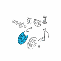 OEM 2008 BMW M3 Protection Plate Left Diagram - 34-21-2-283-253