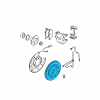 OEM 2011 BMW M3 Brake Disc, Ventilated, Left Diagram - 34-21-2-283-803