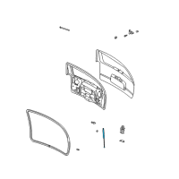 OEM 2008 GMC Envoy Support Strut Diagram - 15120902