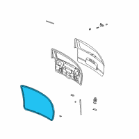 OEM 2005 GMC Envoy Weatherstrip Diagram - 25941520