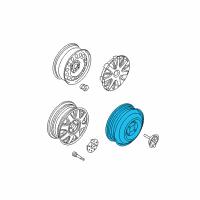 OEM 2005 Chevrolet Aveo Wheel Rim, Spare Diagram - 96415007