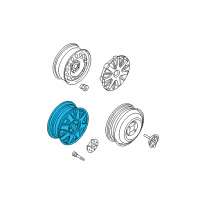 OEM 2004 Chevrolet Aveo Wheel Rim, 14X5.5 Diagram - 96534926