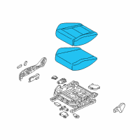 OEM 2021 Kia Stinger Cushion Assembly-Fr Seat Diagram - 88200J5110CKS