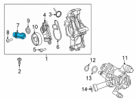 OEM Toyota Inlet Tube Diagram - 16268-WAA01