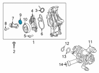 OEM Toyota GR Supra Inlet Tube O-Ring Diagram - 90118-WA466