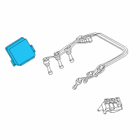 OEM Hyundai Sonata Engine Control Module Unit Diagram - 39109-37152