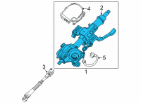 OEM 2022 Kia Forte COLUMN & HOUSING ASSY Diagram - 56390M7800