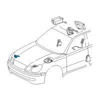 OEM 2001 Lexus GS300 Sensor, Air Bag, Front Diagram - 89173-39116